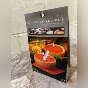 Candle Wax Bead Kit with Wicks Candle Scapes brand NWT orange blossom colour NEW